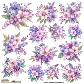 naklejki-papierowe-24x24-scraplove-violet-and-pink-flowers-1-kwiaty
