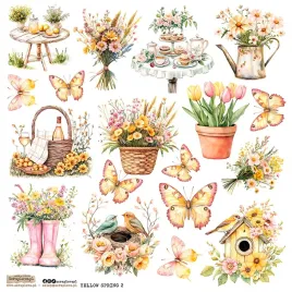 naklejki-papierowe-24x24-scraplove-yellow-spring-kwiaty-motyle-wiosna