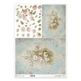papier-ryzowy-do-decoupage-a3-r1458l-kwiaty-bukiet-3d