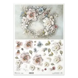 papier-ryzowy-do-decoupage-a3-r1453l-kwiatowy-wieniec-3d