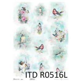 papier-ryzowy-do-decoupage-a3-itd-0516l-ptaszki
