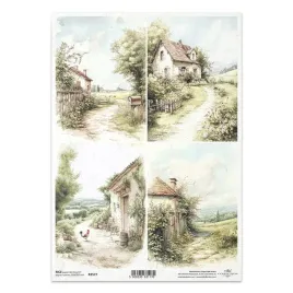 papier-ryzowy-do-decoupage-a4-r2577-wiejskie-chatki