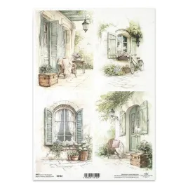 papier-ryzowy-do-decoupage-a4-r2582-okiennice-drzwi-sielankowe-widoczki
