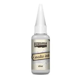 tusz-alkoholowy-media-ink-pentart-srebrny-metalic-silver-20ml