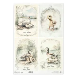papier-ryzowy-do-decoupage-a3-itd-1403l-kaczki-kaczuszki