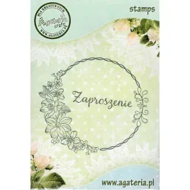 stempel-polimerowy-wianek-zaproszenie-agateria