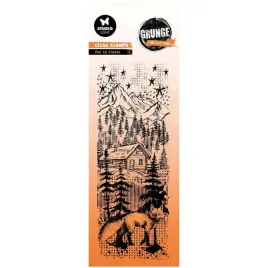 stempel-przezroczysty-studiolight-fox-in-forest-lis-na-tle-lasu-i-gor
