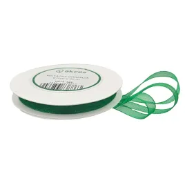 tasiemka-wstazka-organza-zielona-6mm-x-23m