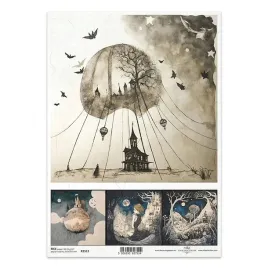 papier-ryzowy-do-decoupage-a4-itd-r2512-upiorne-zamki