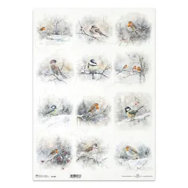 papier-ryzowy-do-decoupage-a3-1330l-zimowe-ptaki-rudzik-sikorka-wrobel