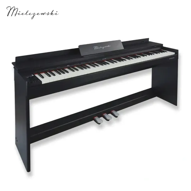 Pianino cyfrowe dynamiczne ETIUDA czarne Mielczewski