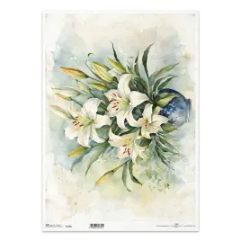 papier-ryzowy-do-decoupage-a3-itd-1298l-biale-lilie