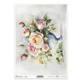 papier-ryzowy-do-decoupage-a4-itd-r2461-roze-w-wazonie