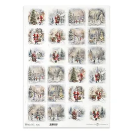 papier-ryzowy-do-decoupage-a3-1290l-zimowe-widoczki-swiety-mikolaj-dzieci