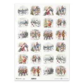 papier-ryzowy-do-decoupage-a3-1291l-zimowe-widoczki-zimowe-zabawy-dzieci