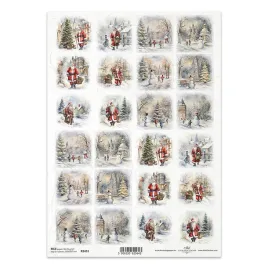 papier-ryzowy-do-decoupage-a4-r2451-zimowe-widoczki-mikolaj-dzieci