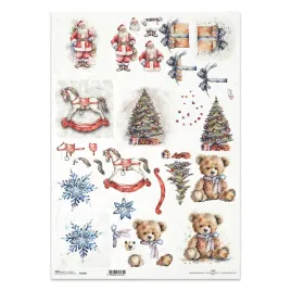 papier-ryzowy-do-decoupage-a3-1294l-swiety-mikolaj-konik-na-biegunach-mis