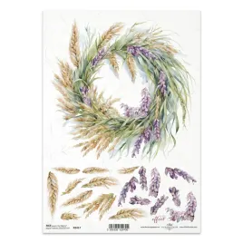 papier-ryzowy-do-decoupage-a4-itd-r2417-wianek-lawenda