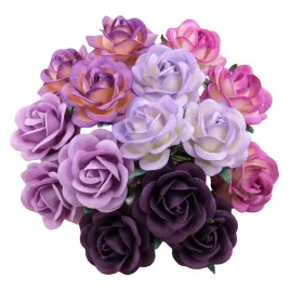 kwiaty-papierowe-roze-trellis-mix-fioletowy-40mm-25szt