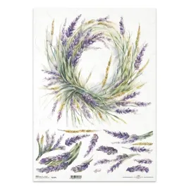 papier-ryzowy-do-decoupage-a3-itd-1257l-wianek-lawenda