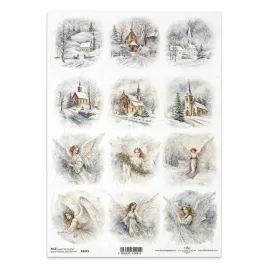 papier-ryzowy-do-decoupage-a4-itd-r2429-anioly-kosciol-zima