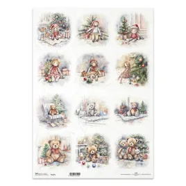 papier-ryzowy-do-decoupage-a3-itd-1267l-lalki-i-misie-choinka