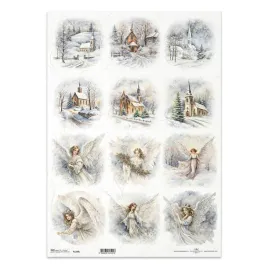 papier-ryzowy-do-decoupage-a3-itd-1268l-anioly-koscioly-zima