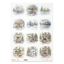 papier-ryzowy-do-decoupage-a3-karuzela-konik-na-biegunach-przy-kominku