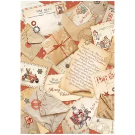 papier-ryzowy-do-decoupage-a4-stamperia-gear-up-pocztowki-list-do-mikolaja