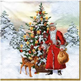 serwetka-do-decoupage-33x33cm-annual-christmas-santa-mikolaj-choinka