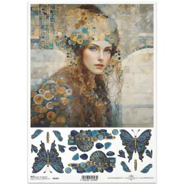 papier-ryzowy-do-decoupage-a4-r2397-kobieta-motyle-kamienie-szlachetne
