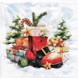 serwetka-do-decoupage-33x33cm-santa-s-boot-but-mikolaja-z-prezentami
