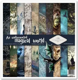 zestaw-papierow-do-scrapbookingu-30x30-magiczny-swiat-smoki