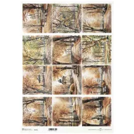 papier-ryzowy-do-decoupage-a3-r1137l-jesienne-widoczki-jesien-park