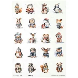 papier-ryzowy-do-decoupage-a3-r1144l-zimowe-zwierzeta