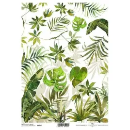 papier-ryzowy-do-decoupage-a4-itd-r1757-liscie-monstery-palma