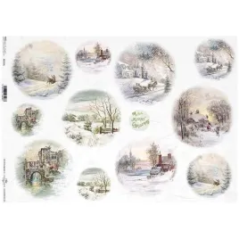 papier-ryzowy-do-decoupage-a3-r139l-boze-narodzenie-zimowe-widoczki