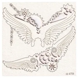 tekturka-scrapki-steampunk-male-skrzydla-lancuchy