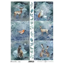 papier-ryzowy-do-decoupage-a4-zwierzeta-lis-sarna
