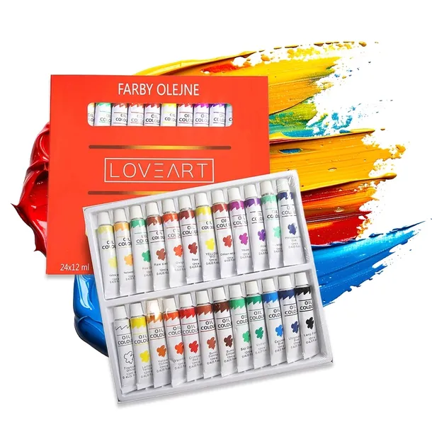 FARBY OLEJNE LOVEART zestaw 24x12ml