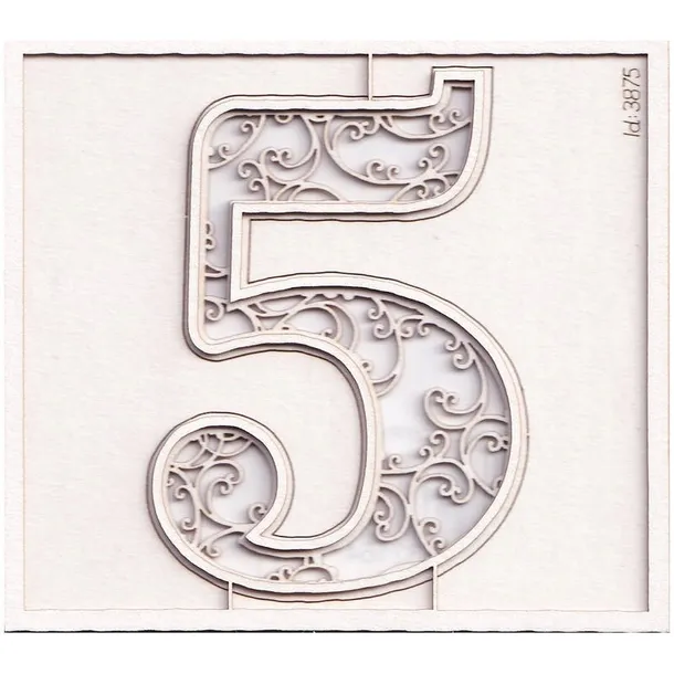 tekturka-monogram-cyfra-5-monograce-7cm