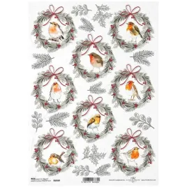 papier-ryzowy-do-decoupage-a4-wianki-swiateczne-ptaki