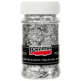 folia-do-zlocen-platki-srebrne-100ml-pentart-m8