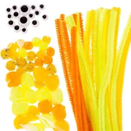 druciki-kreatywne-z-pomponami-zolte