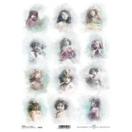 papier-ryzowy-decoupage-aniolki-dzieci-dziewczynki
