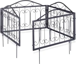 ogrodzenie-rabatowe-metalowe-vintage-4-elementy-226-cm-czarne