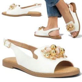 sandaly-damskie-eleganckie-38-filippo-na-sprzaczke-plaski-obcas-biale-modne