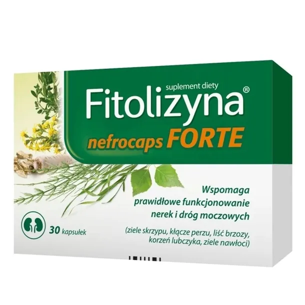 Fitolizyna Nefrocaps Forte kapsułki 30 szt. układ moczowy, nerki, pęcherz