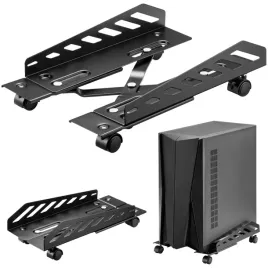 wozek-podstawa-na-komputer-pc-holder-stojak-z-kolkami-pod-biurko-regulowany