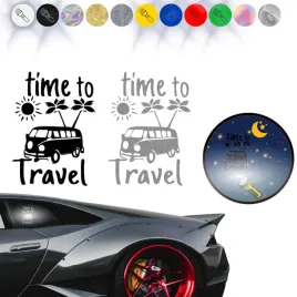 time-to-travel-naklejka-na-samochod-na-auto-odblaskowa